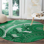 Personalised Australia Mental Health Awareness Month Round Carpet Your Mind Matter Aboriginal Art
