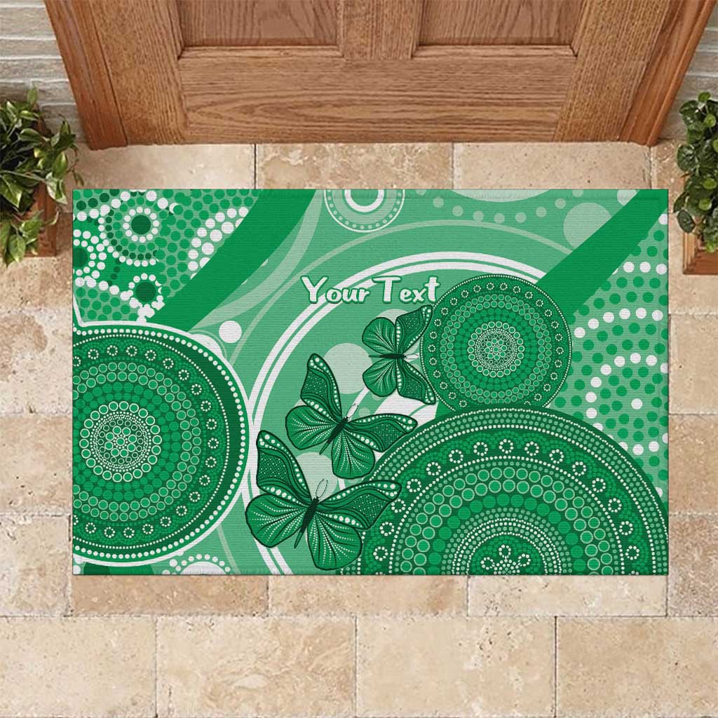Personalised Australia Mental Health Awareness Month Rubber Doormat Your Mind Matter Aboriginal Art