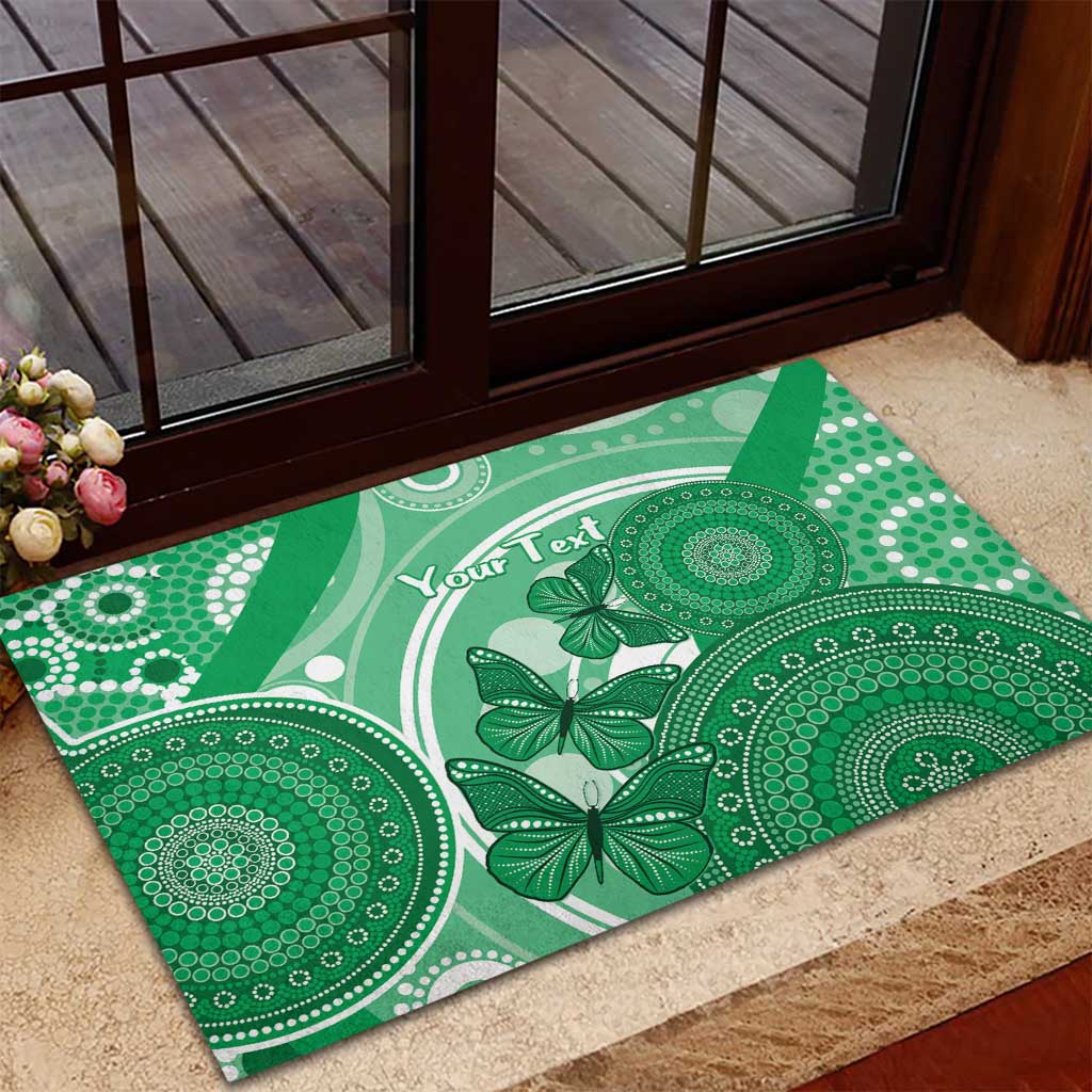Personalised Australia Mental Health Awareness Month Rubber Doormat Your Mind Matter Aboriginal Art