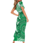 Personalised Australia Mental Health Awareness Month Short Sleeve Bodycon Dress Your Mind Matter Aboriginal Art
