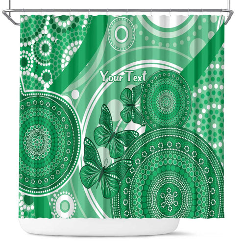 Personalised Australia Mental Health Awareness Month Shower Curtain Your Mind Matter Aboriginal Art