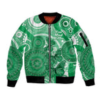 Personalised Australia Mental Health Awareness Month Sleeve Zip Bomber Jacket Your Mind Matter Aboriginal Art