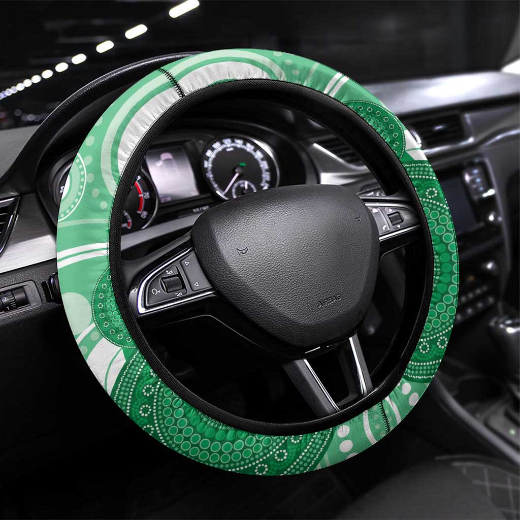 Australia Mental Health Awareness Month Steering Wheel Cover Your Mind Matter Aboriginal Art