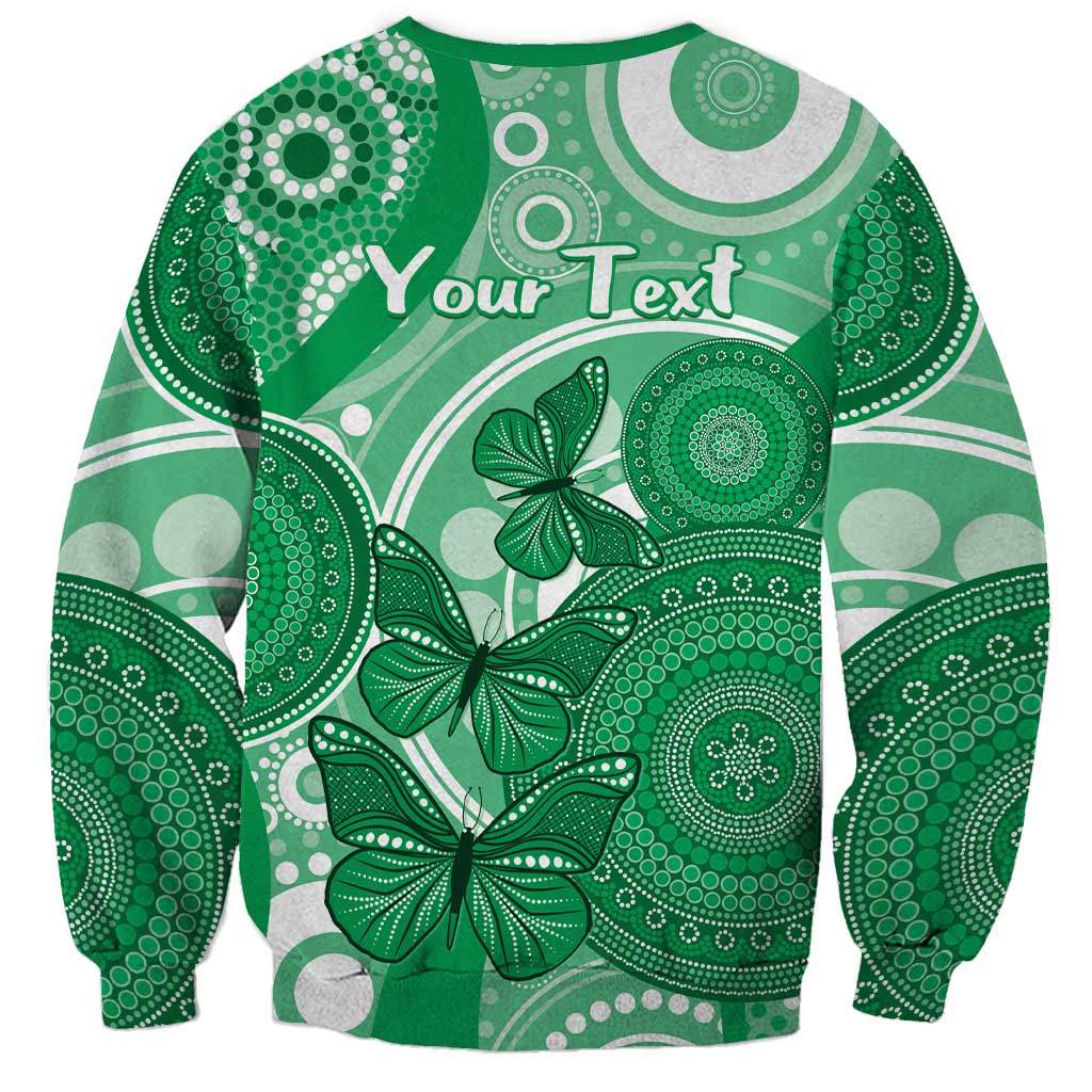 Personalised Australia Mental Health Awareness Month Sweatshirt Your Mind Matter Aboriginal Art