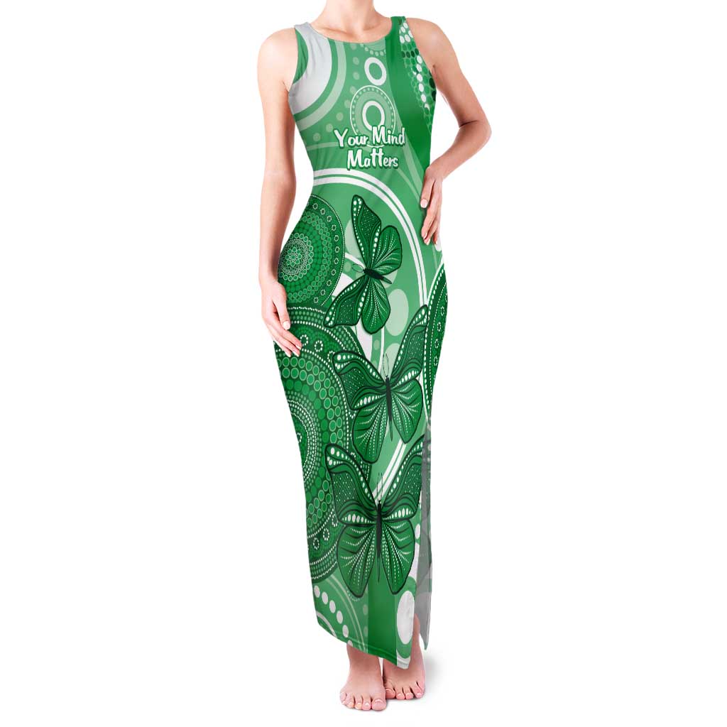 Personalised Australia Mental Health Awareness Month Tank Maxi Dress Your Mind Matter Aboriginal Art