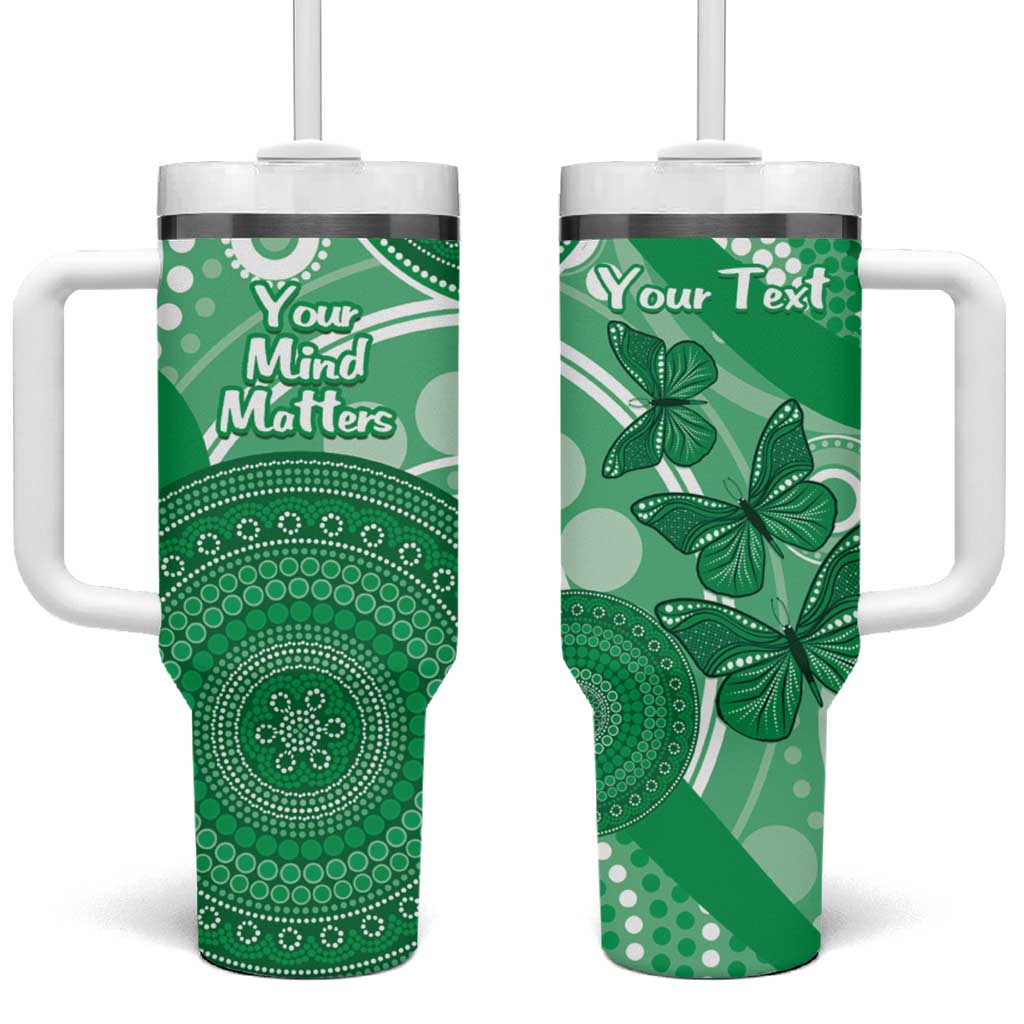 Personalised Australia Mental Health Awareness Month Tumbler With Handle Your Mind Matter Aboriginal Art