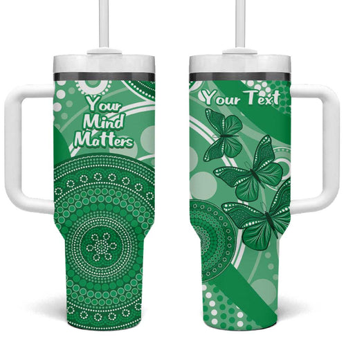 Personalised Australia Mental Health Awareness Month Tumbler With Handle Your Mind Matter Aboriginal Art