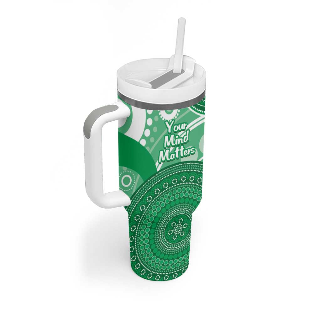 Personalised Australia Mental Health Awareness Month Tumbler With Handle Your Mind Matter Aboriginal Art