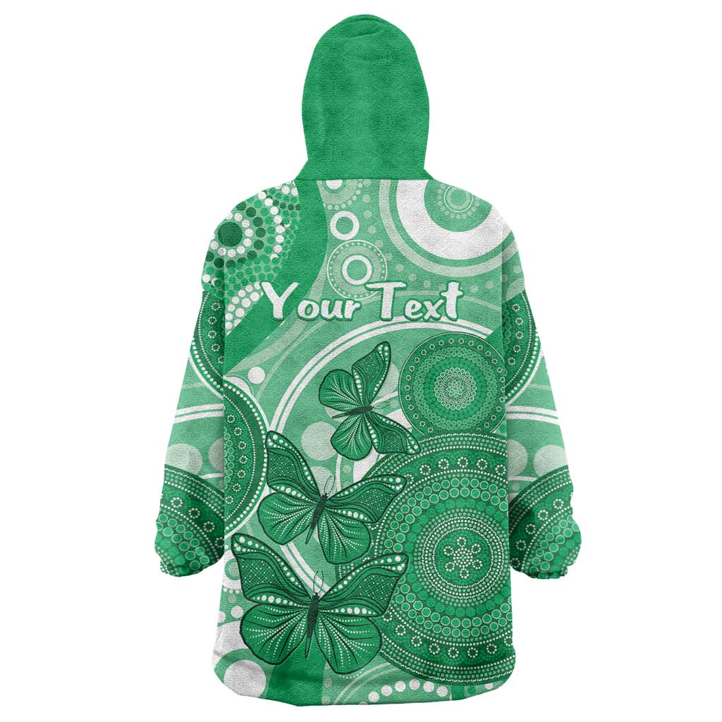 Personalised Australia Mental Health Awareness Month Wearable Blanket Hoodie Your Mind Matter Aboriginal Art