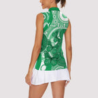 Personalised Australia Mental Health Awareness Month Women Sleeveless Polo Shirt Your Mind Matter Aboriginal Art
