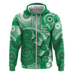 Personalised Australia Mental Health Awareness Month Zip Hoodie Your Mind Matter Aboriginal Art