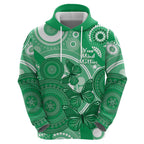 Personalised Australia Mental Health Awareness Month Zip Hoodie Your Mind Matter Aboriginal Art