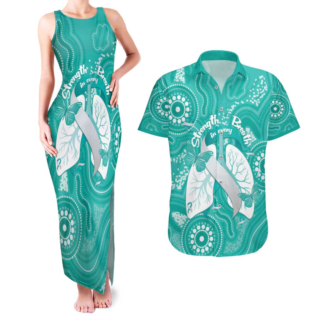 National Asthma Week Australia Couples Matching Tank Maxi Dress and Hawaiian Shirt Strength In Every Breath