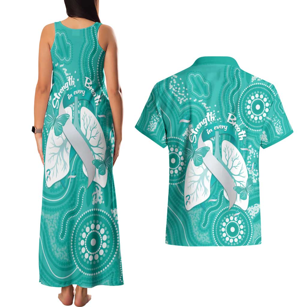 National Asthma Week Australia Couples Matching Tank Maxi Dress and Hawaiian Shirt Strength In Every Breath