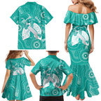 National Asthma Week Australia Family Matching Mermaid Dress and Hawaiian Shirt Strength In Every Breath
