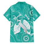 National Asthma Week Australia Family Matching Off Shoulder Short Dress and Hawaiian Shirt Strength In Every Breath