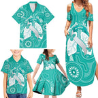 National Asthma Week Australia Family Matching Summer Maxi Dress and Hawaiian Shirt Strength In Every Breath