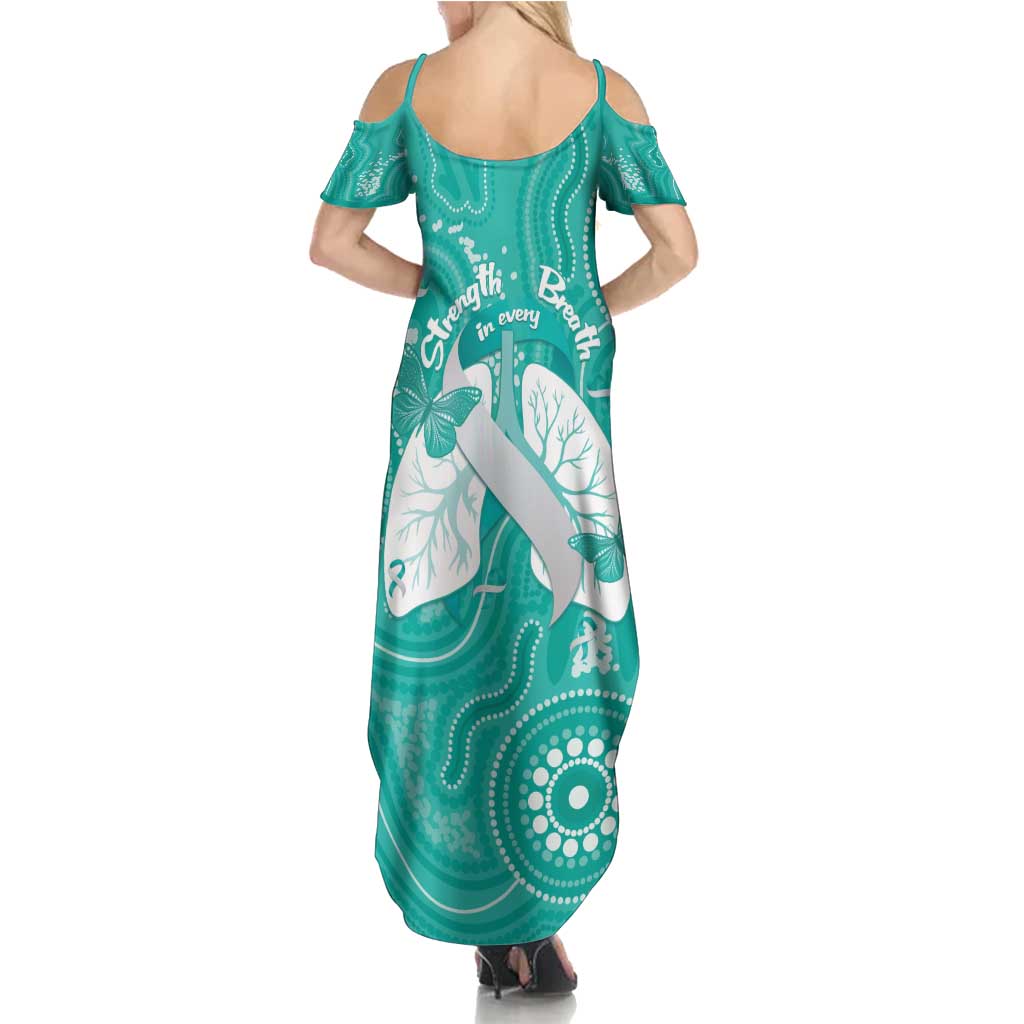 National Asthma Week Australia Family Matching Summer Maxi Dress and Hawaiian Shirt Strength In Every Breath