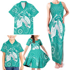 National Asthma Week Australia Family Matching Tank Maxi Dress and Hawaiian Shirt Strength In Every Breath