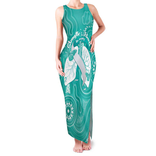 National Asthma Week Australia Family Matching Tank Maxi Dress and Hawaiian Shirt Strength In Every Breath