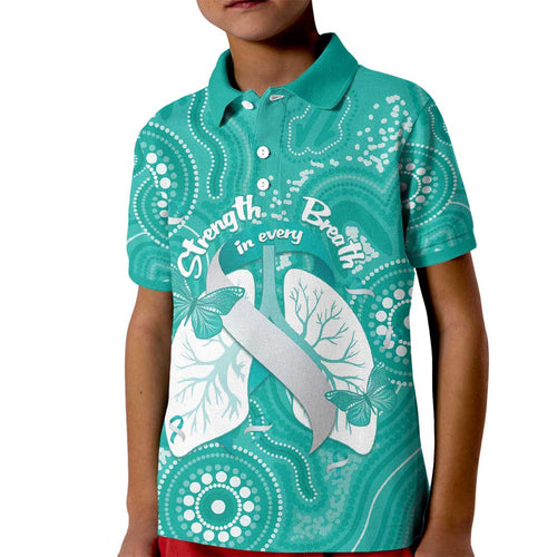 National Asthma Week Australia Kid Polo Shirt Strength In Every Breath