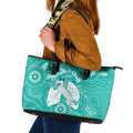 National Asthma Week Australia Leather Tote Bag Strength In Every Breath
