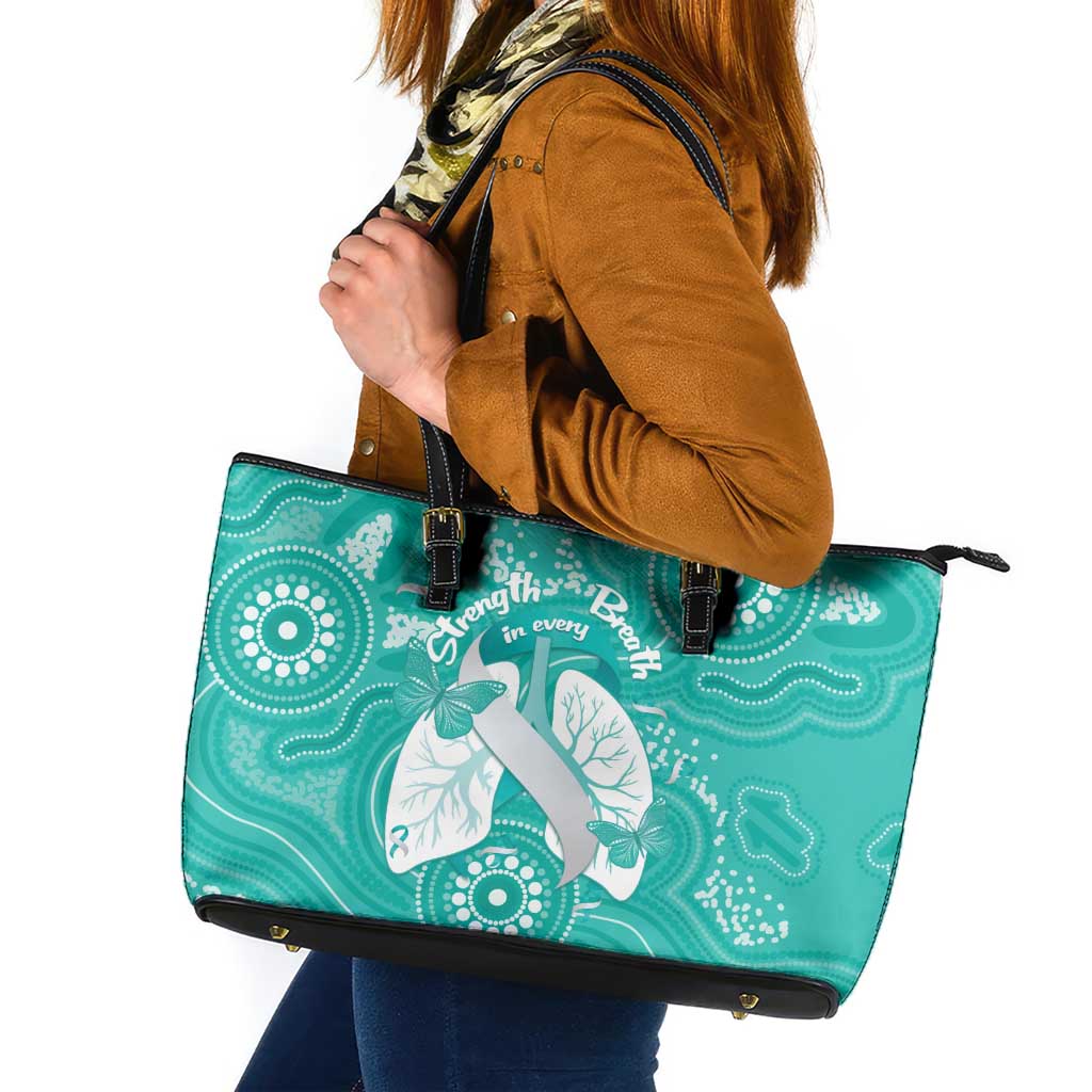 National Asthma Week Australia Leather Tote Bag Strength In Every Breath