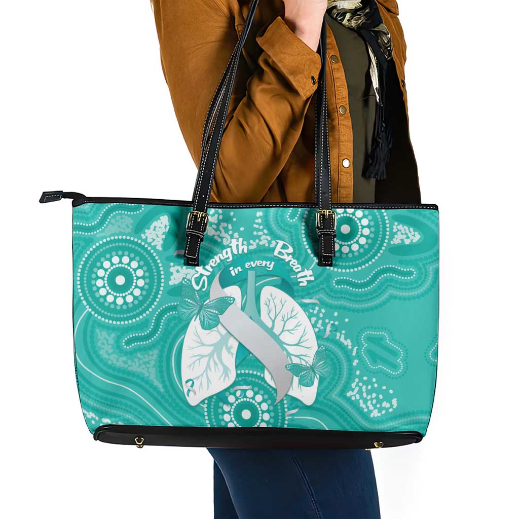 National Asthma Week Australia Leather Tote Bag Strength In Every Breath