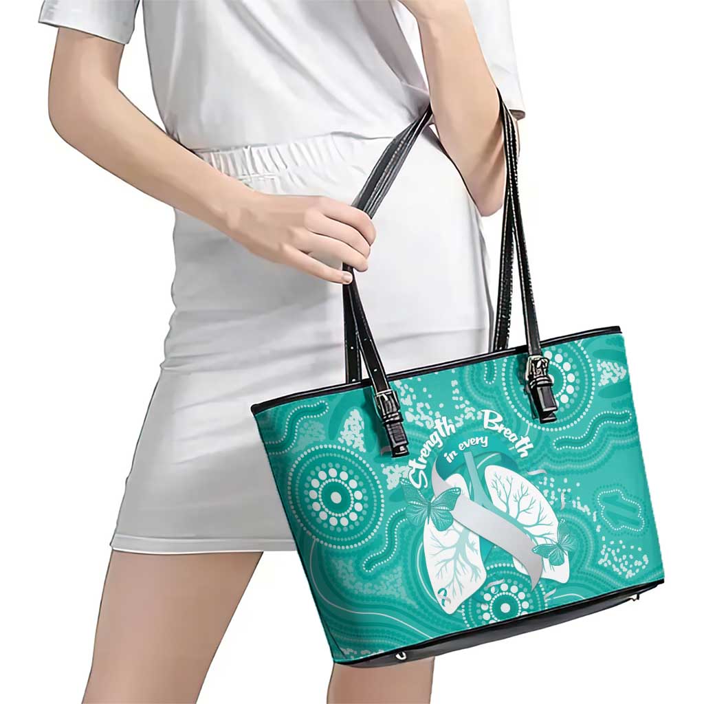 National Asthma Week Australia Leather Tote Bag Strength In Every Breath