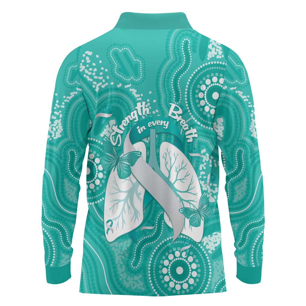 National Asthma Week Australia Long Sleeve Polo Shirt Strength In Every Breath