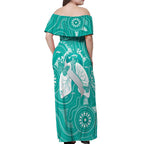 National Asthma Week Australia Off Shoulder Maxi Dress Strength In Every Breath