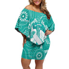 National Asthma Week Australia Off Shoulder Short Dress Strength In Every Breath