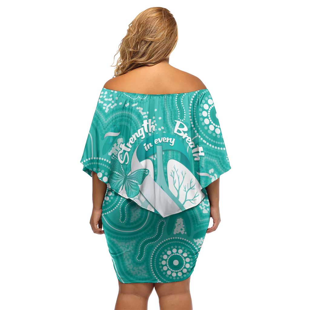 National Asthma Week Australia Off Shoulder Short Dress Strength In Every Breath
