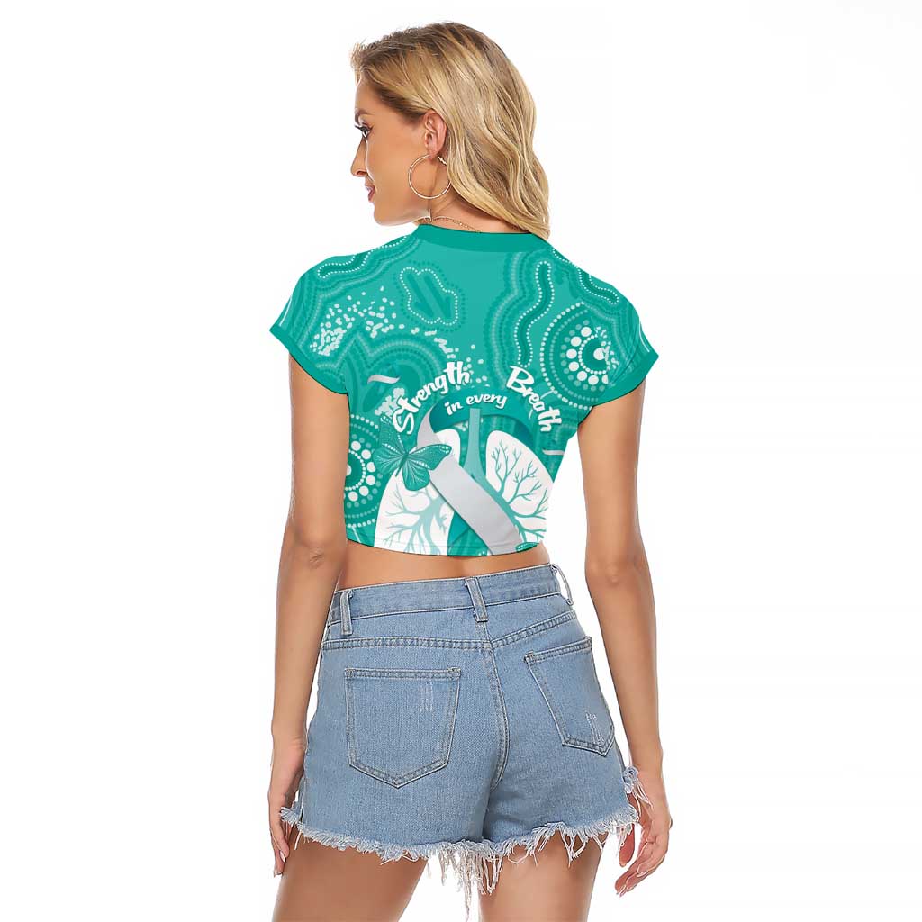 National Asthma Week Australia Raglan Cropped T Shirt Strength In Every Breath