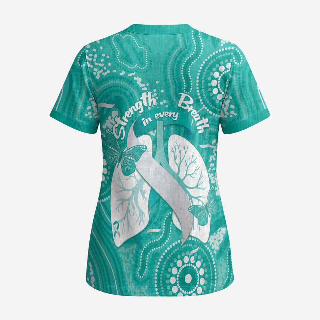 National Asthma Week Australia Scrub Top Strength In Every Breath - Aussie Hoodie