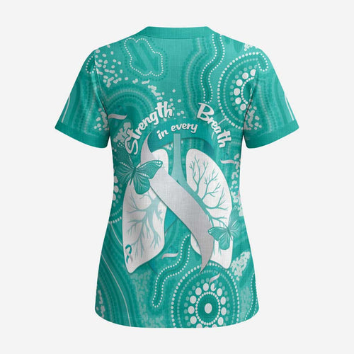 National Asthma Week Australia Scrub Top Strength In Every Breath - Aussie Hoodie