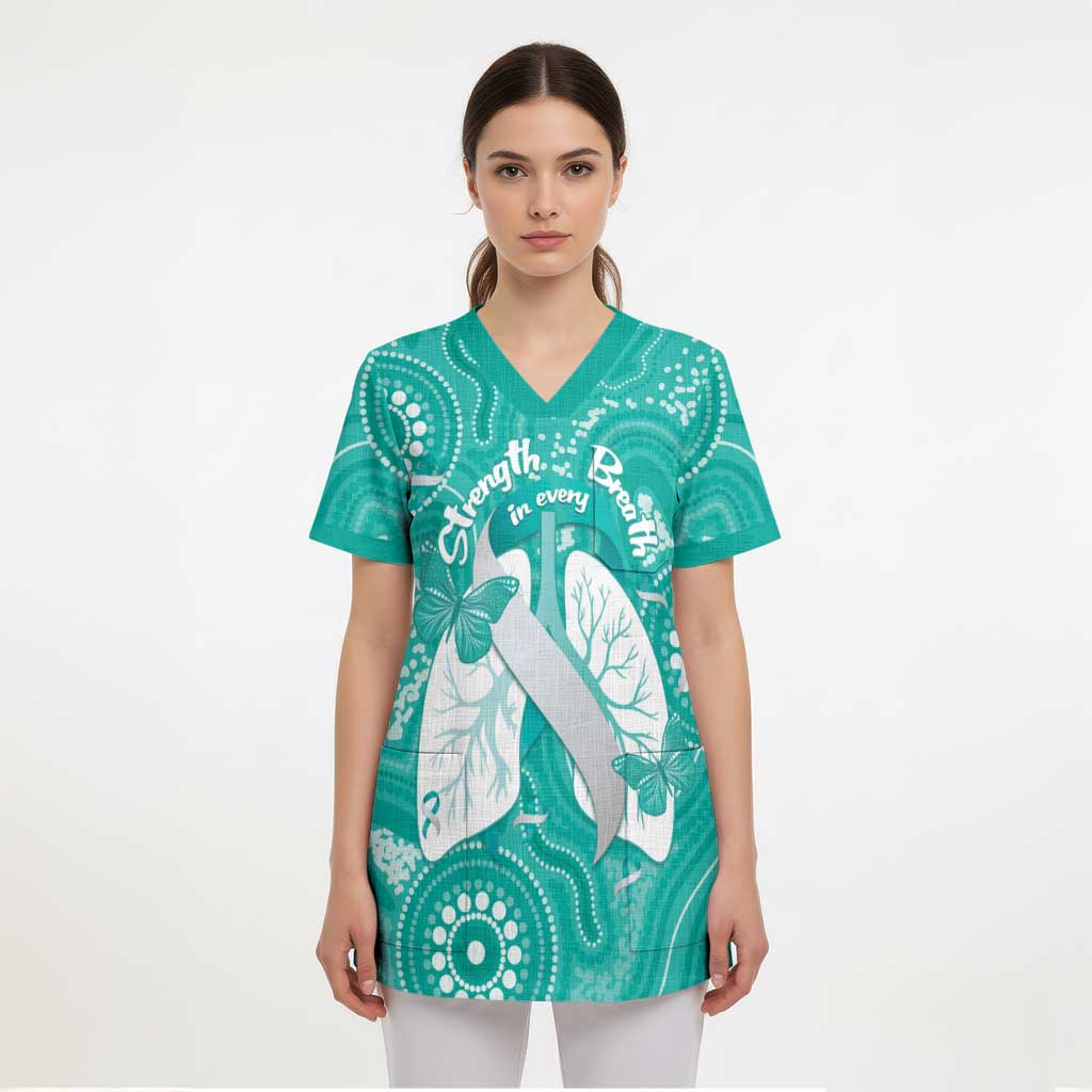 National Asthma Week Australia Scrub Top Strength In Every Breath - Aussie Hoodie