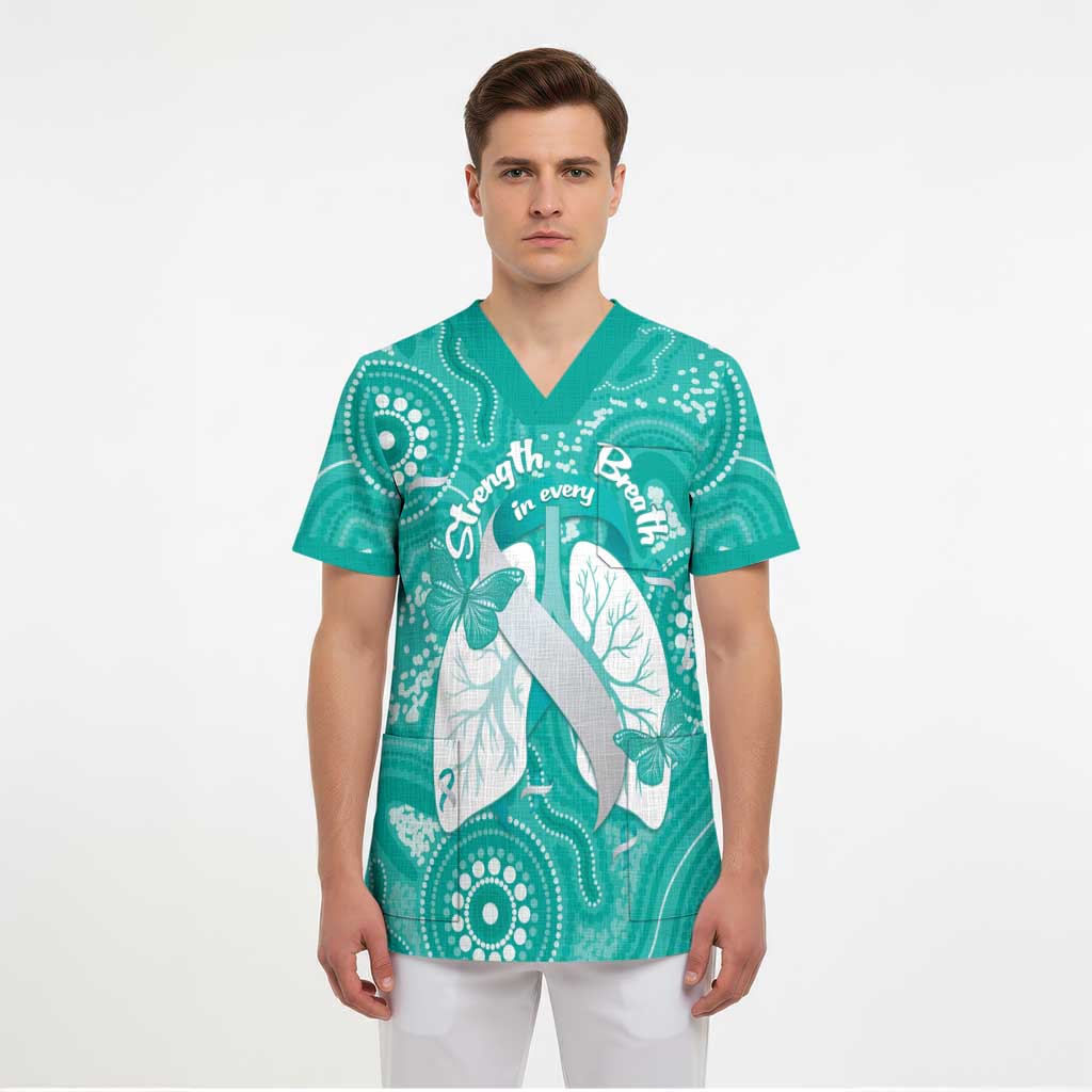 National Asthma Week Australia Scrub Top Strength In Every Breath - Aussie Hoodie