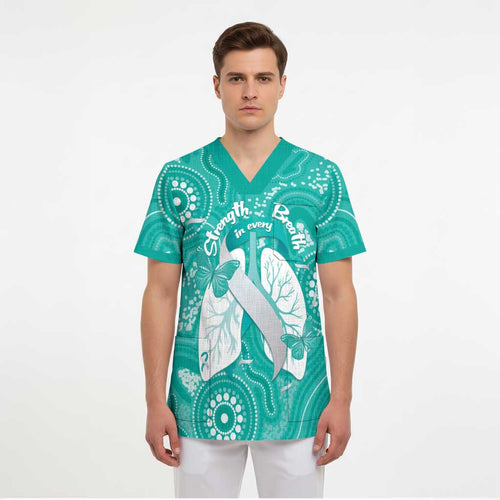 National Asthma Week Australia Scrub Top Strength In Every Breath - Aussie Hoodie
