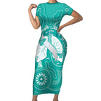 National Asthma Week Australia Short Sleeve Bodycon Dress Strength In Every Breath
