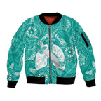 National Asthma Week Australia Sleeve Zip Bomber Jacket Strength In Every Breath