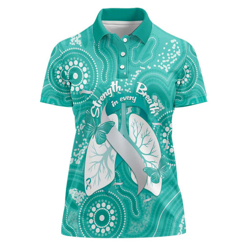 National Asthma Week Australia Women Polo Shirt Strength In Every Breath