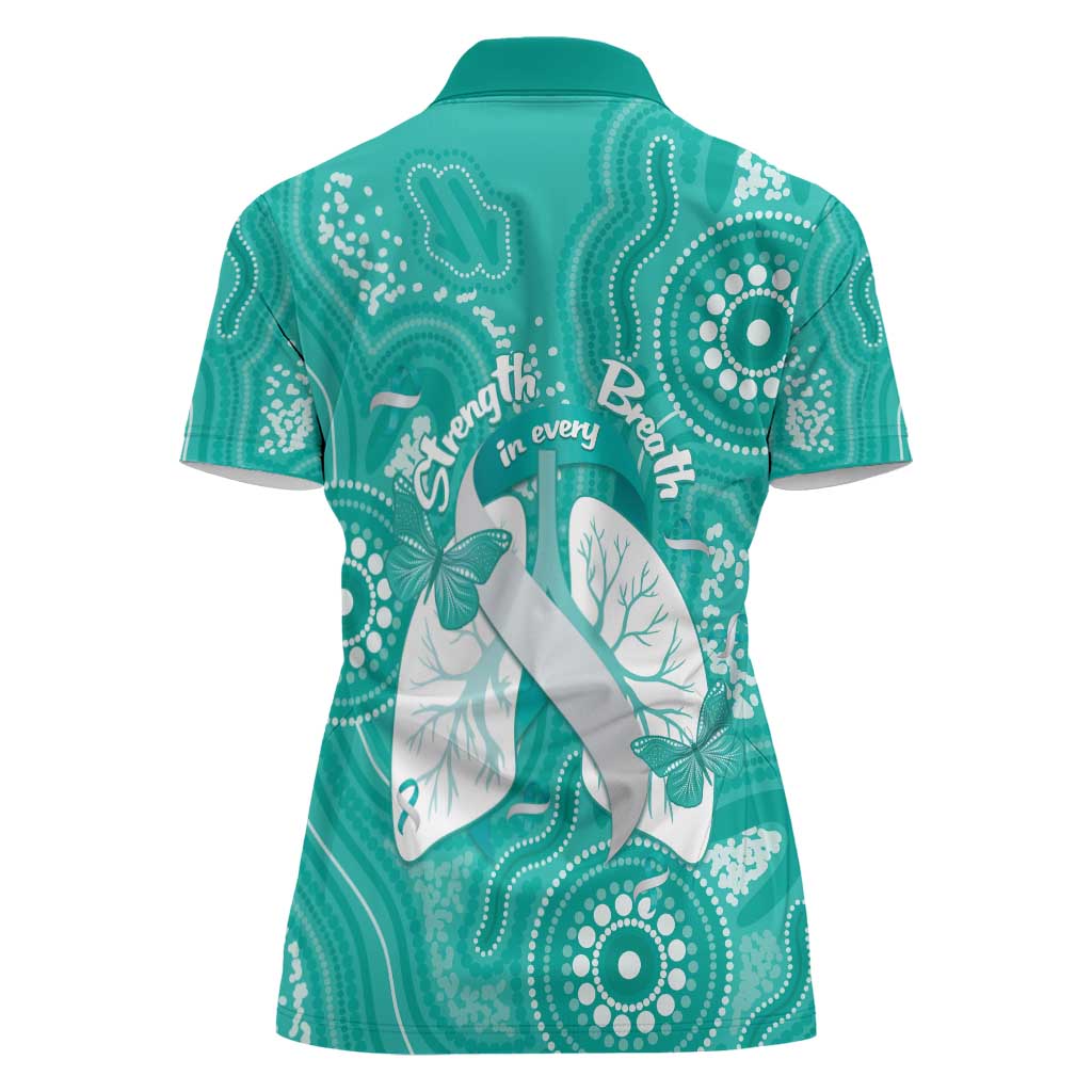 National Asthma Week Australia Women Polo Shirt Strength In Every Breath