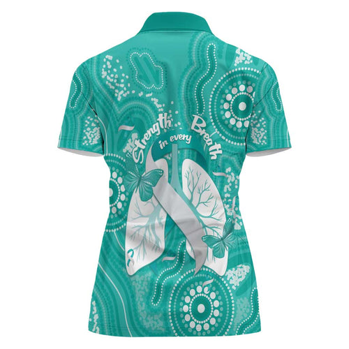 National Asthma Week Australia Women Polo Shirt Strength In Every Breath
