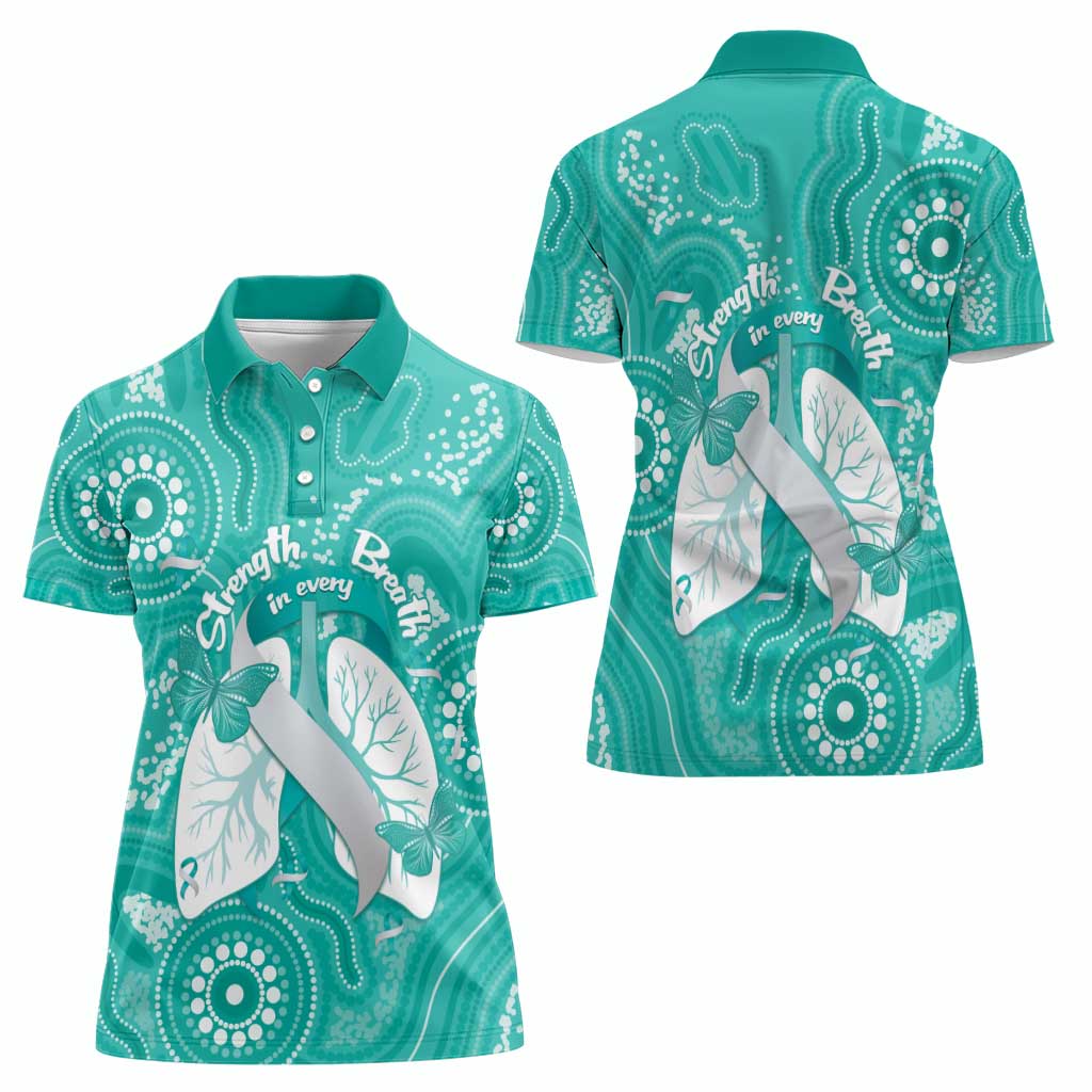 National Asthma Week Australia Women Polo Shirt Strength In Every Breath