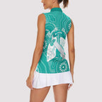 National Asthma Week Australia Women Sleeveless Polo Shirt Strength In Every Breath