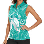 National Asthma Week Australia Women Sleeveless Polo Shirt Strength In Every Breath