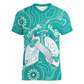 National Asthma Week Australia Women V-Neck T-Shirt Strength In Every Breath
