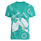 National Asthma Week Australia Women V-Neck T-Shirt Strength In Every Breath
