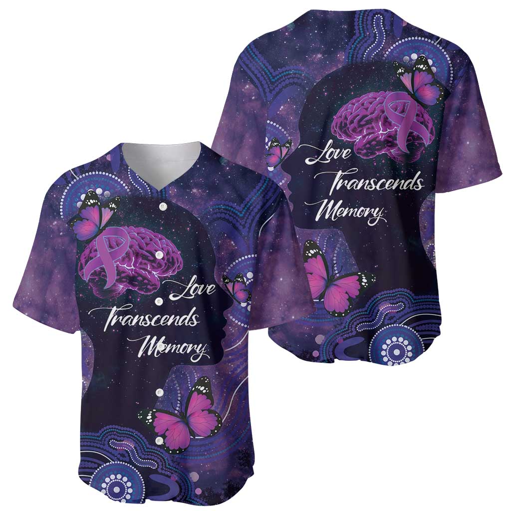Alzheimer's and Brain Awareness Month Australia Baseball Jersey Love Transcends Memory
